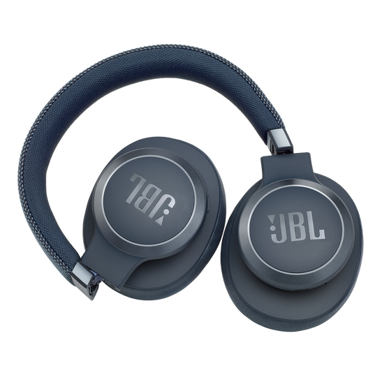 JBL Live 650BTNC - Blue - Wireless Over-Ear Noise-Cancelling Headphones - Detailshot 5